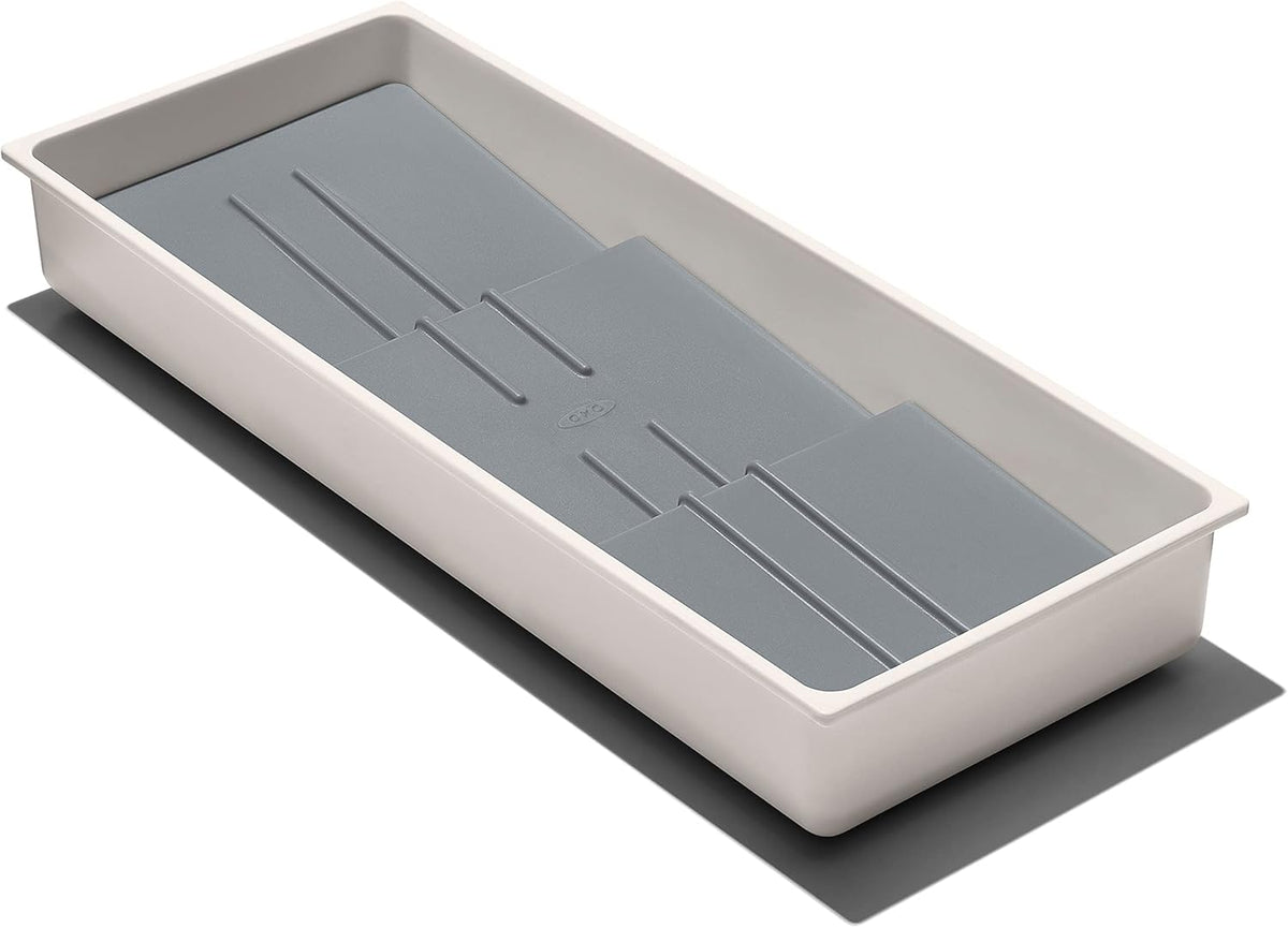 Good Grips Kitchen Drawer, Expandable Utensil Organizer, White