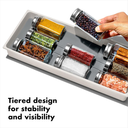 Good Grips Kitchen Drawer, Expandable Utensil Organizer, White