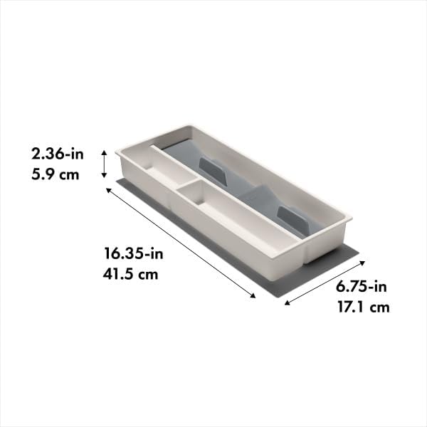 Good Grips Kitchen Drawer, Expandable Utensil Organizer, White