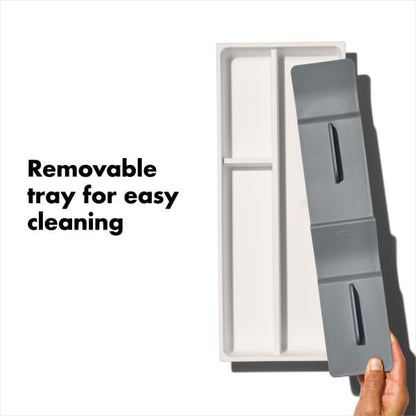Good Grips Kitchen Drawer, Expandable Utensil Organizer, White