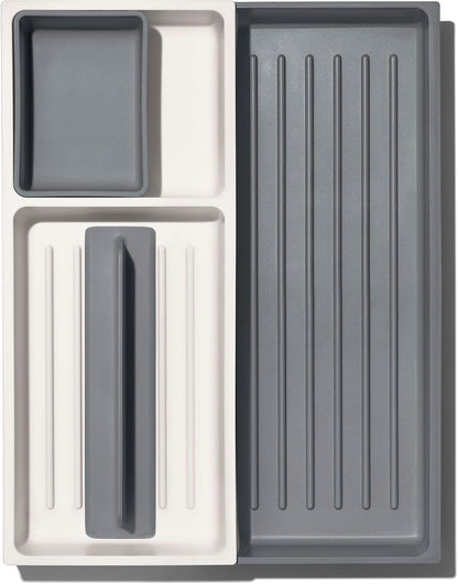 Good Grips Kitchen Drawer, Expandable Utensil Organizer, White
