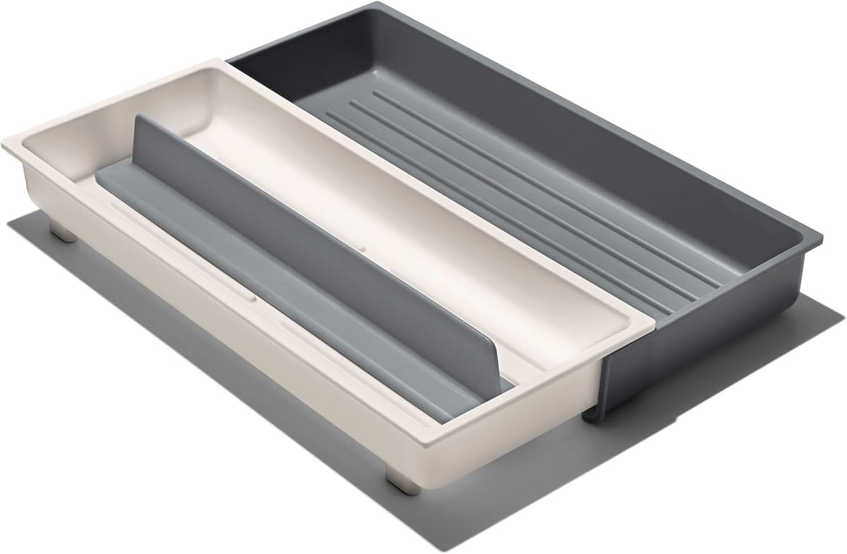 Good Grips Kitchen Drawer, Expandable Utensil Organizer, White