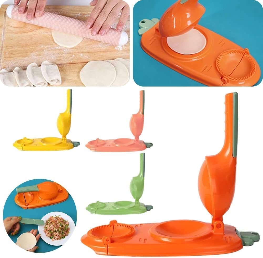 2 In 1 Dumpling Maker Press Empanada, Ravioli, Pierogi, Hand Pie Mold | Manual Pastry Dumpling Wrapper Mold Chinese Food Maker