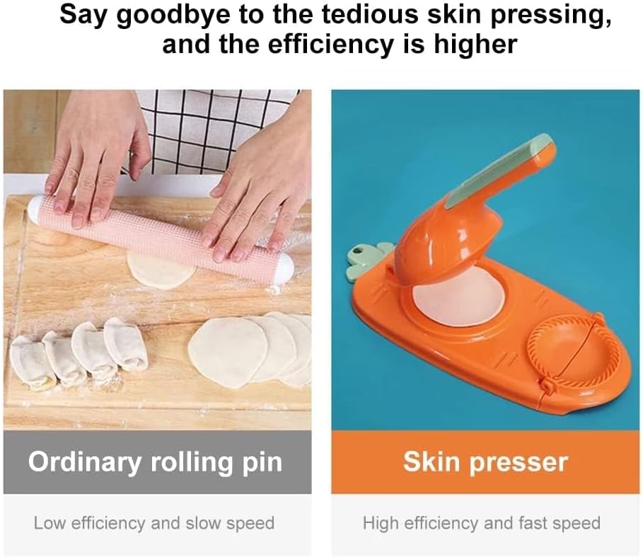 2 In 1 Dumpling Maker Press Empanada, Ravioli, Pierogi, Hand Pie Mold | Manual Pastry Dumpling Wrapper Mold Chinese Food Maker