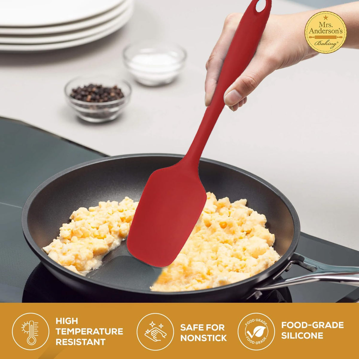 Silicone Basting Brush, Non-Stick, Heat Safe, Shed-Proof Bristles, Turquoise, 1.75-Inches, For Butter, Egg Wash, Glaze, And Baking Prep