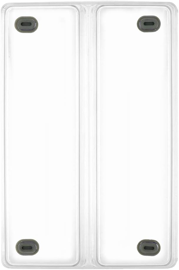 Glad Silverware & Utensil Drawer Organizer - Divided Clear Plastic Storage Tray with 5 Compartments for Kitchen Flatware and Cutlery - BPA Free, Food Safe, Non Slip, 11x13 inches