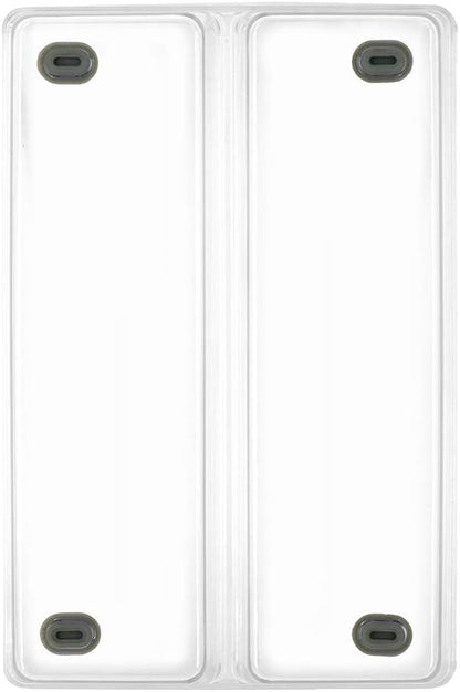 Glad Silverware & Utensil Drawer Organizer - Divided Clear Plastic Storage Tray with 5 Compartments for Kitchen Flatware and Cutlery - BPA Free, Food Safe, Non Slip, 11x13 inches