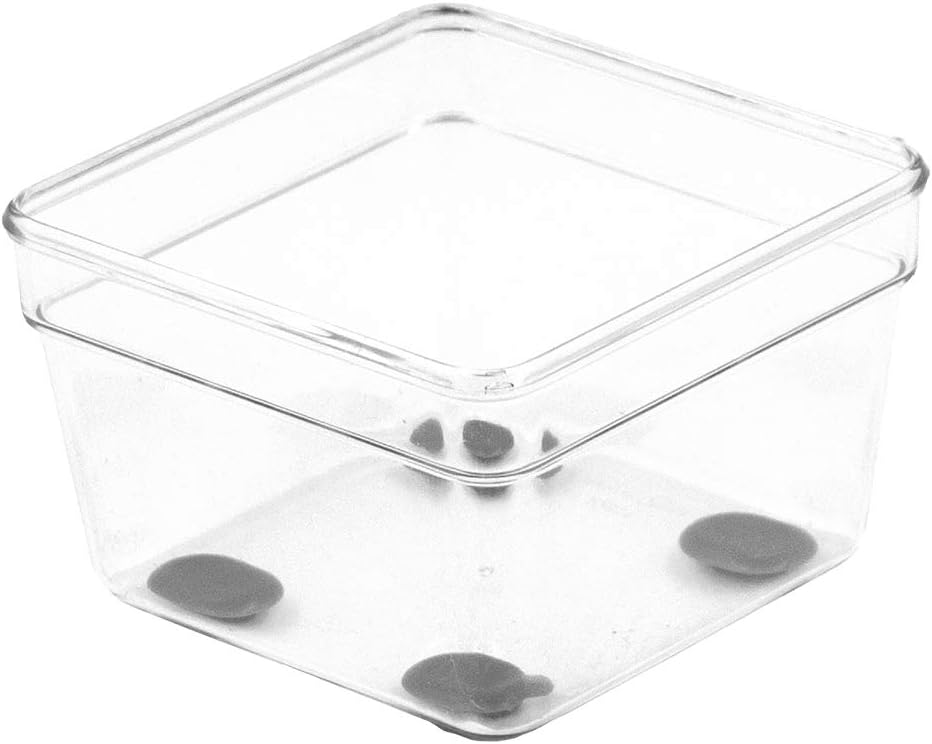 Glad Silverware & Utensil Drawer Organizer - Divided Clear Plastic Storage Tray with 5 Compartments for Kitchen Flatware and Cutlery - BPA Free, Food Safe, Non Slip, 11x13 inches
