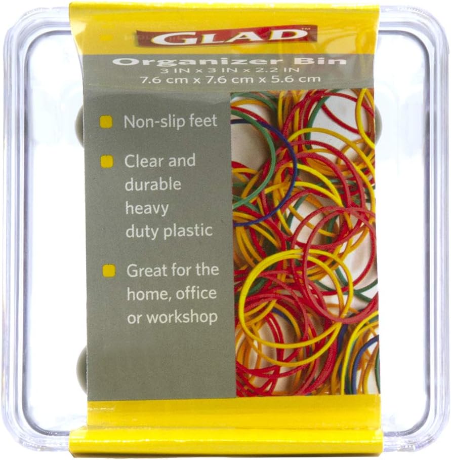 Glad Silverware & Utensil Drawer Organizer - Divided Clear Plastic Storage Tray with 5 Compartments for Kitchen Flatware and Cutlery - BPA Free, Food Safe, Non Slip, 11x13 inches