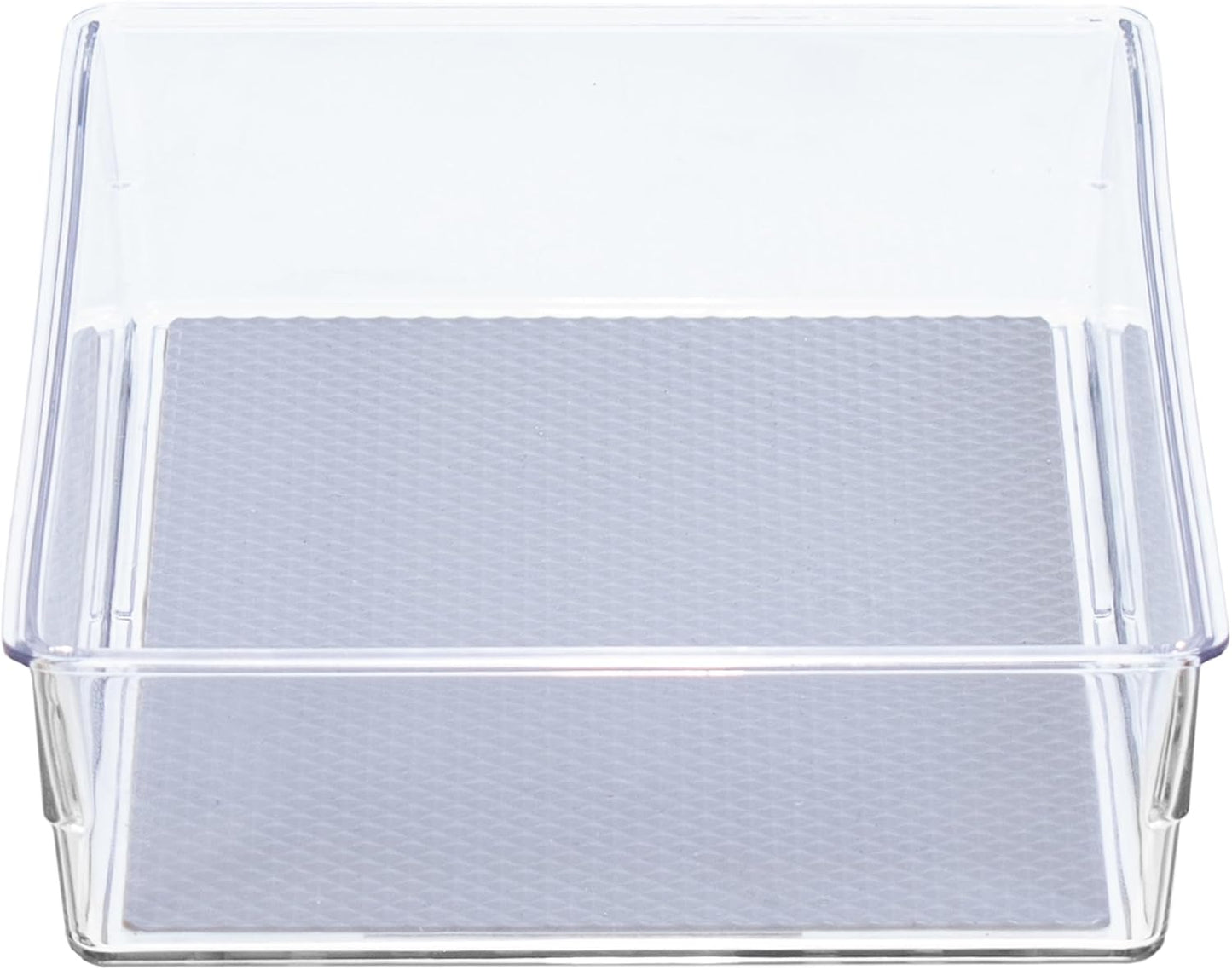 Glad Silverware & Utensil Drawer Organizer - Divided Clear Plastic Storage Tray with 5 Compartments for Kitchen Flatware and Cutlery - BPA Free, Food Safe, Non Slip, 11x13 inches