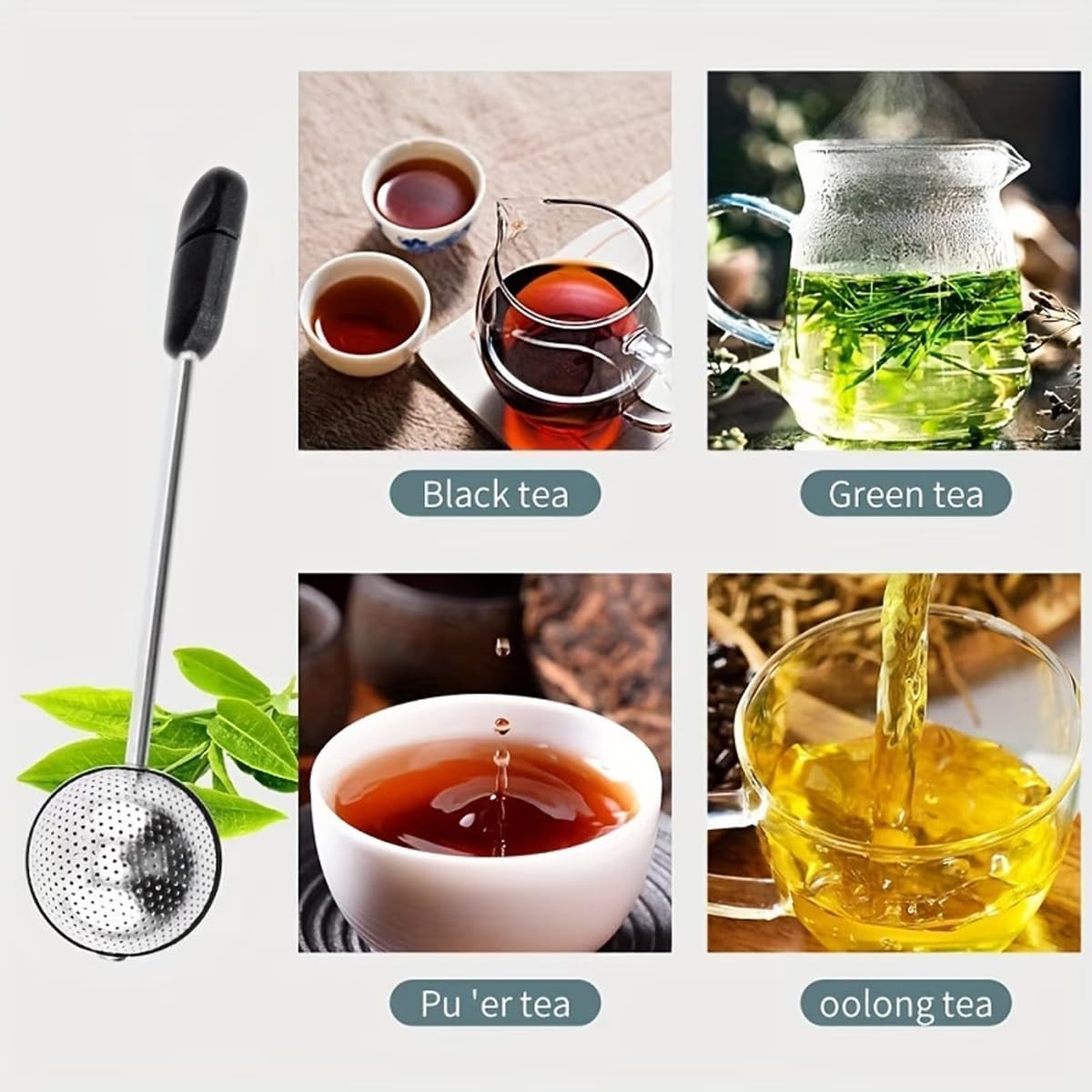 2pack Tea Ball, tea infuser for loose leaf tea, tea strainers for loose tea, stainless steel tea strainer, loose leaf tea steeper, easy clean, tea fine mesh strainer reusable
