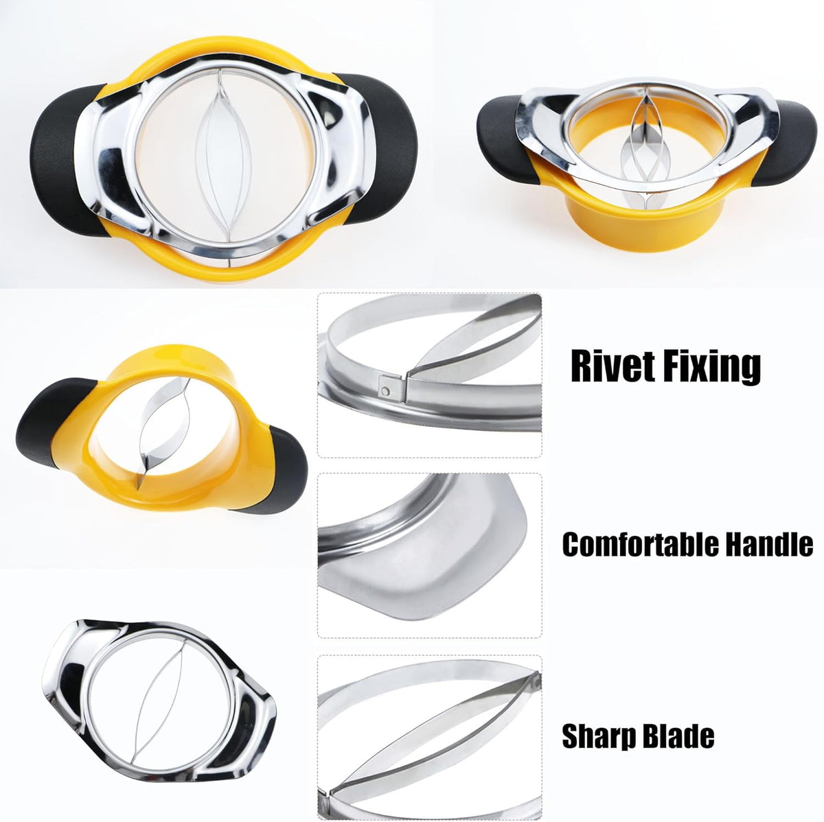 2 Pack Mango Slicer Stainless Steel Fruit Tool