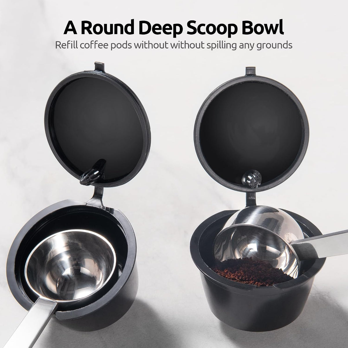 Coffee Scoop 1 Tablespoon, 4.3in Long Handle Tbsp Measuring Spoon