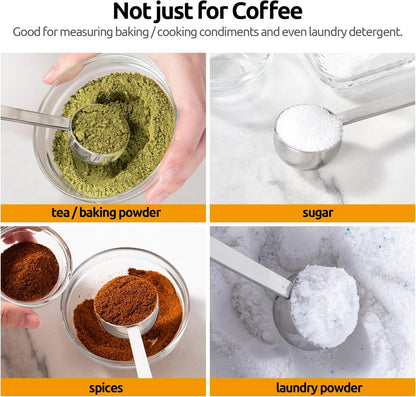 Coffee Scoop 1 Tablespoon, 4.3in Long Handle Tbsp Measuring Spoon