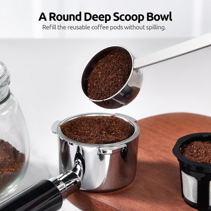 Coffee Scoop 1 Tablespoon, 4.3in Long Handle Tbsp Measuring Spoon