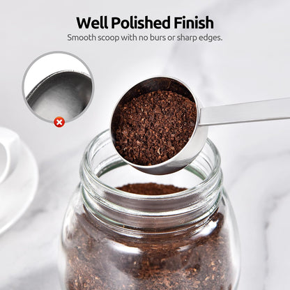 Coffee Scoop 1 Tablespoon, 4.3in Long Handle Tbsp Measuring Spoon