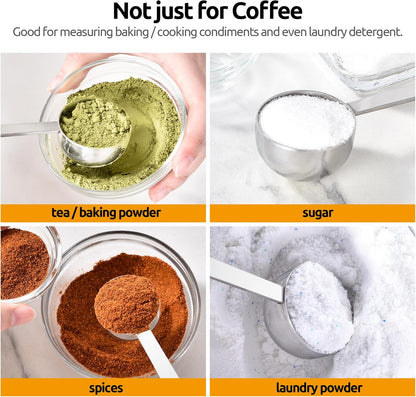 Coffee Scoop 1 Tablespoon, 4.3in Long Handle Tbsp Measuring Spoon
