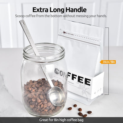 Coffee Scoop 1 Tablespoon, 4.3in Long Handle Tbsp Measuring Spoon
