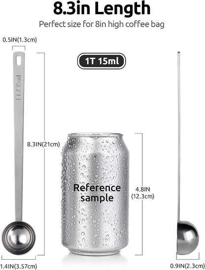 Coffee Scoop 1 Tablespoon, 4.3in Long Handle Tbsp Measuring Spoon