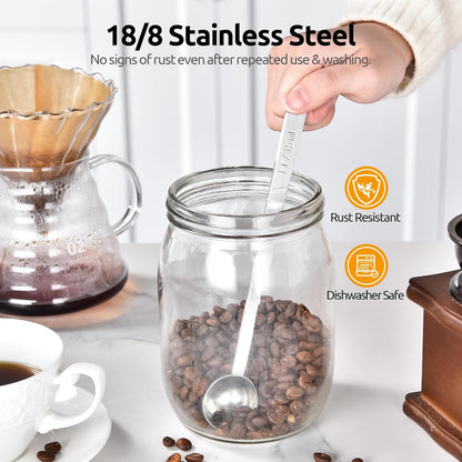 Coffee Scoop 1 Tablespoon, 4.3in Long Handle Tbsp Measuring Spoon