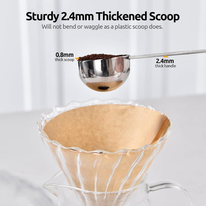 Coffee Scoop 1 Tablespoon, 4.3in Long Handle Tbsp Measuring Spoon