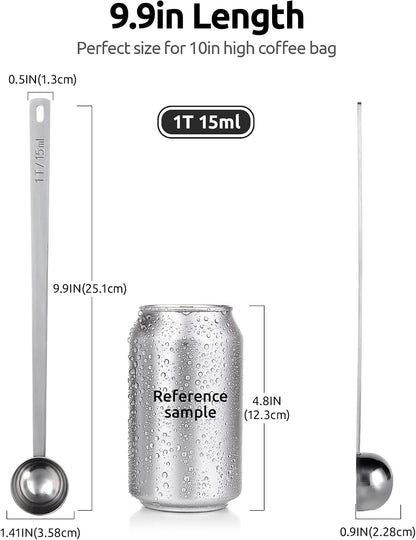 Coffee Scoop 1 Tablespoon, 4.3in Long Handle Tbsp Measuring Spoon