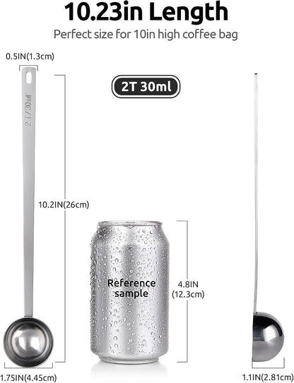 Coffee Scoop 1 Tablespoon, 4.3in Long Handle Tbsp Measuring Spoon
