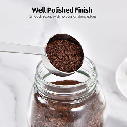 Coffee Scoop 1 Tablespoon, 4.3in Long Handle Tbsp Measuring Spoon