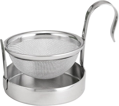 Kitchen Fine Mesh Tea Strainer With Helper Handle, 18/8 Stainless Steel, 2.75-Inch, For Sifting, Straining, And Brewing Tea, Coffee, Or Cocktails