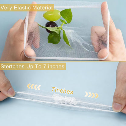 300 PCS Disposable Kitchen Sink Drain Strainer Mesh Bag, Anti-Clogging Mesh Disposable Drain Covers Fits Most Sink Strainers, Filter Nets for Leftover & Kitchen Waste