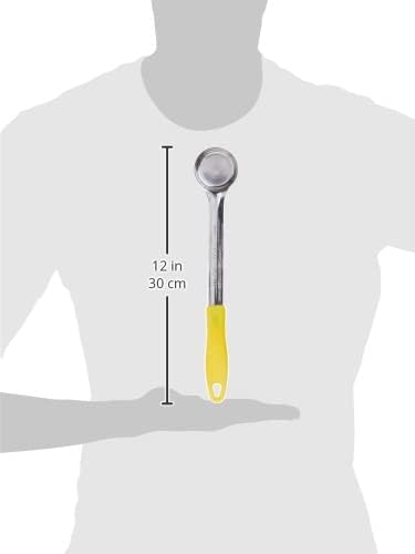 Solid Food Portioner, 1-Ounce, Medium, Stainless Steel, Yellow