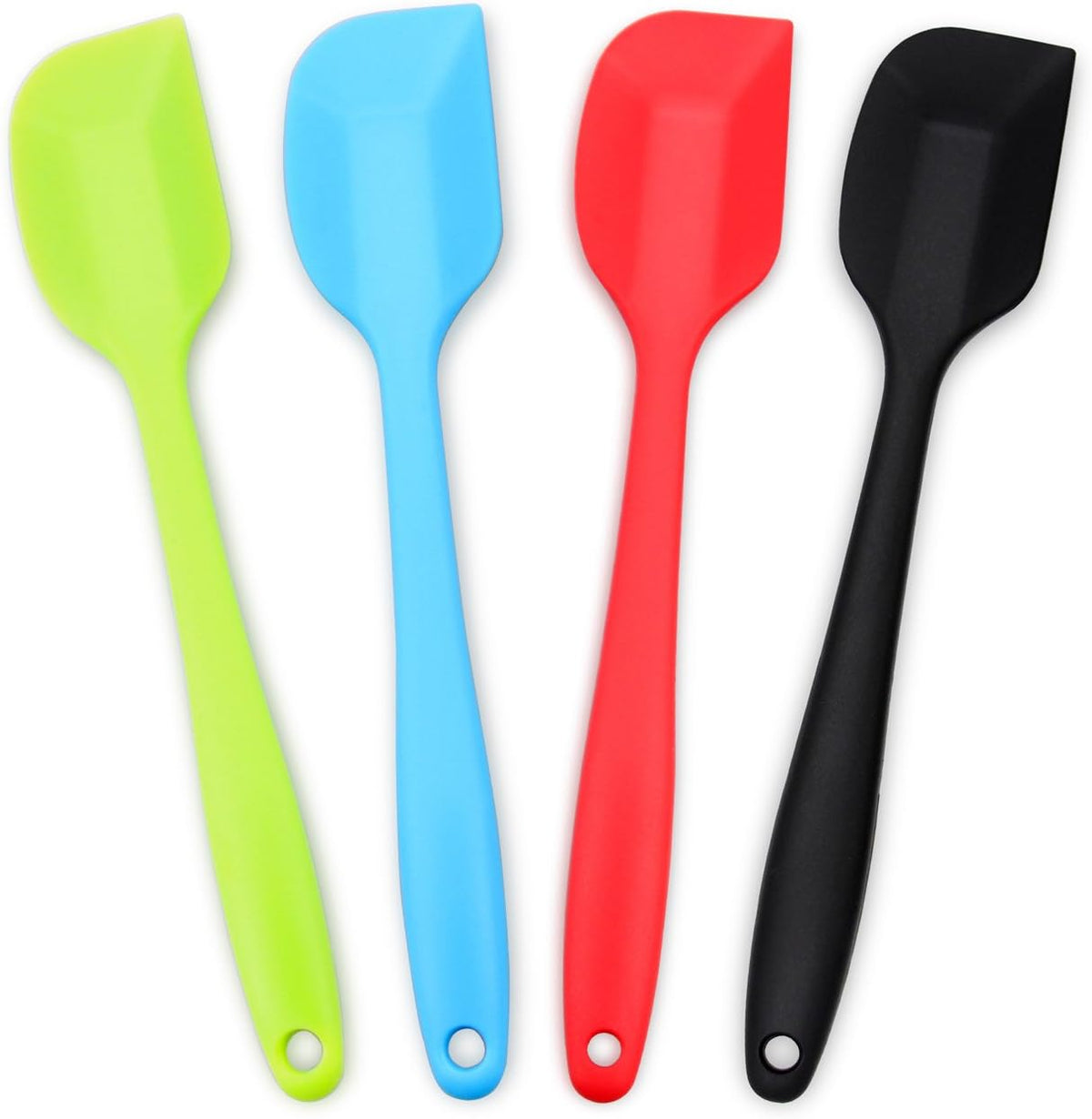 Silicone Spatula 4-piece Set,Heat-Resistant Spatulas,Non-stick Rubber Spatulas with Stainless Steel Core