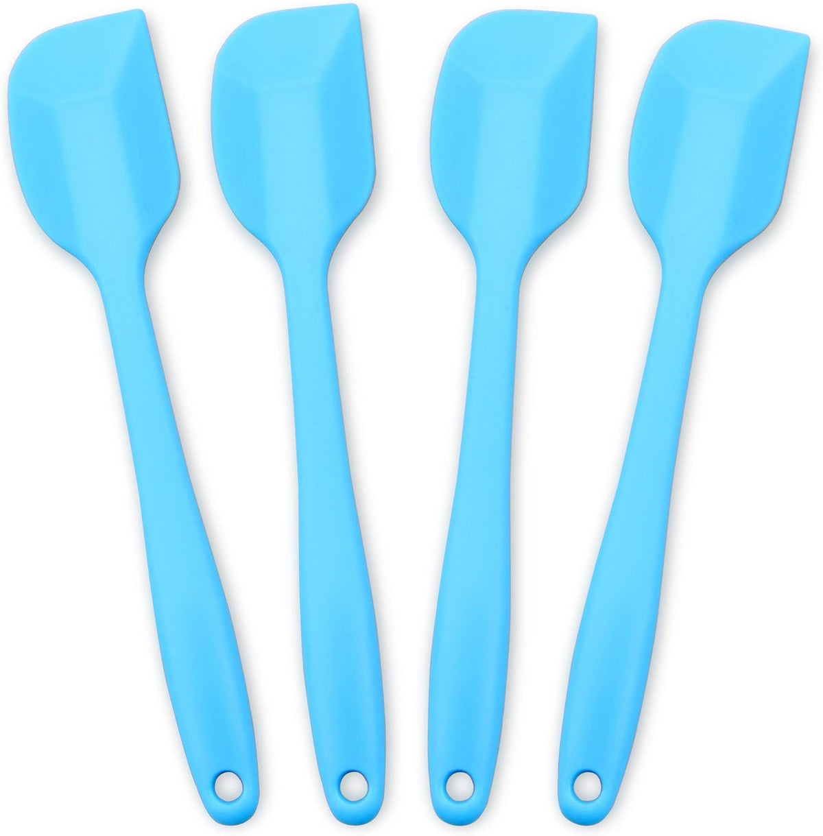 Silicone Spatula 4-piece Set,Heat-Resistant Spatulas,Non-stick Rubber Spatulas with Stainless Steel Core