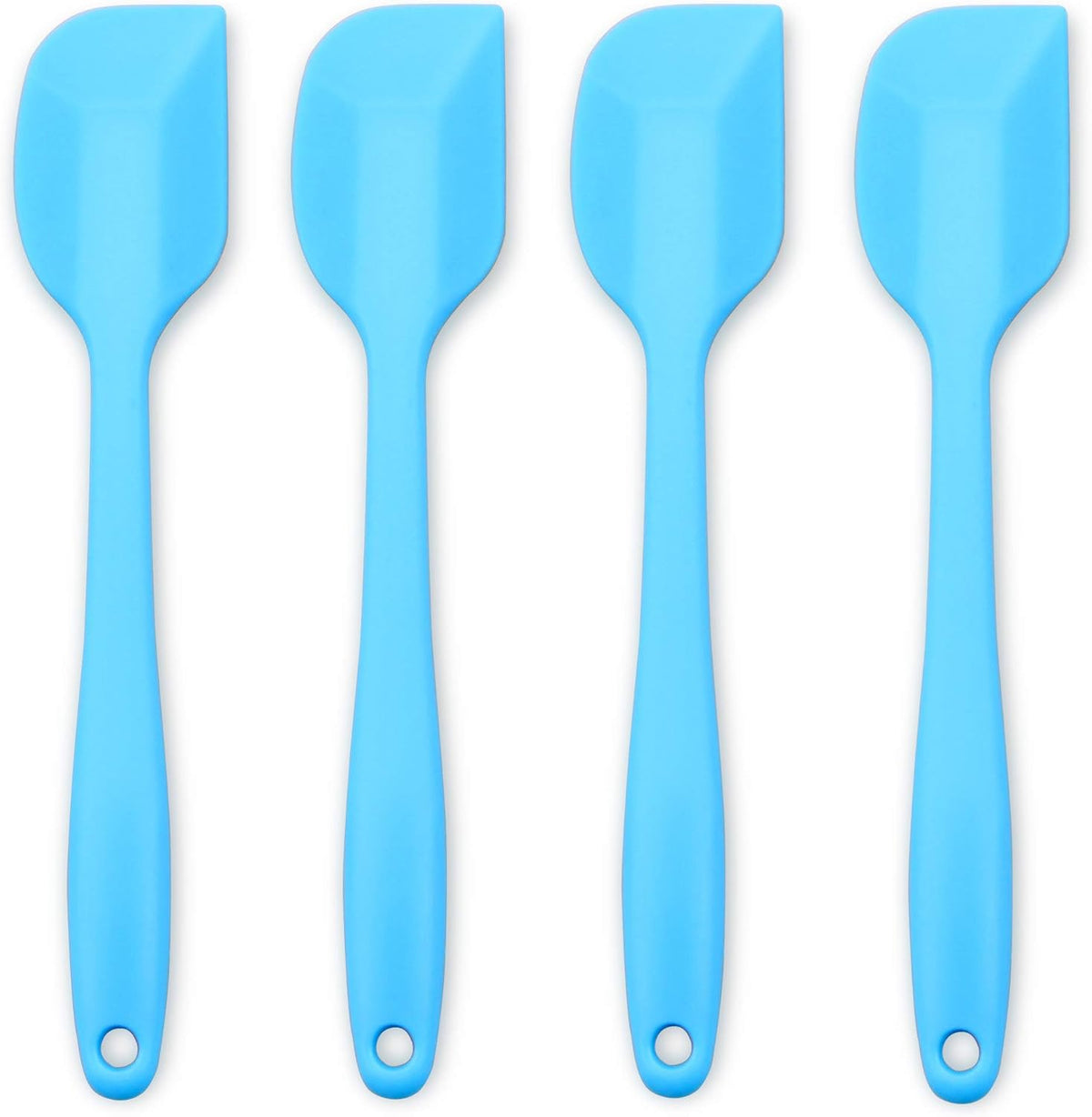 Silicone Spatula 4-piece Set,Heat-Resistant Spatulas,Non-stick Rubber Spatulas with Stainless Steel Core