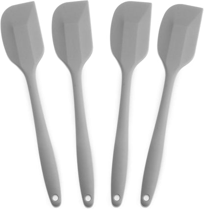 Silicone Spatula 4-piece Set,Heat-Resistant Spatulas,Non-stick Rubber Spatulas with Stainless Steel Core