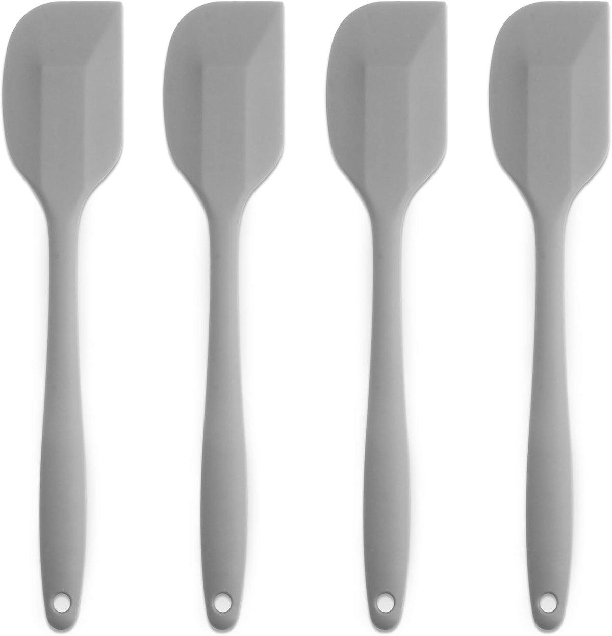 Silicone Spatula 4-piece Set,Heat-Resistant Spatulas,Non-stick Rubber Spatulas with Stainless Steel Core