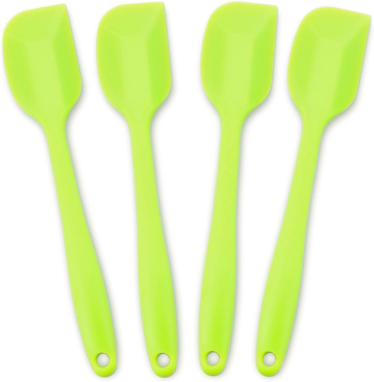 Silicone Spatula 4-piece Set,Heat-Resistant Spatulas,Non-stick Rubber Spatulas with Stainless Steel Core