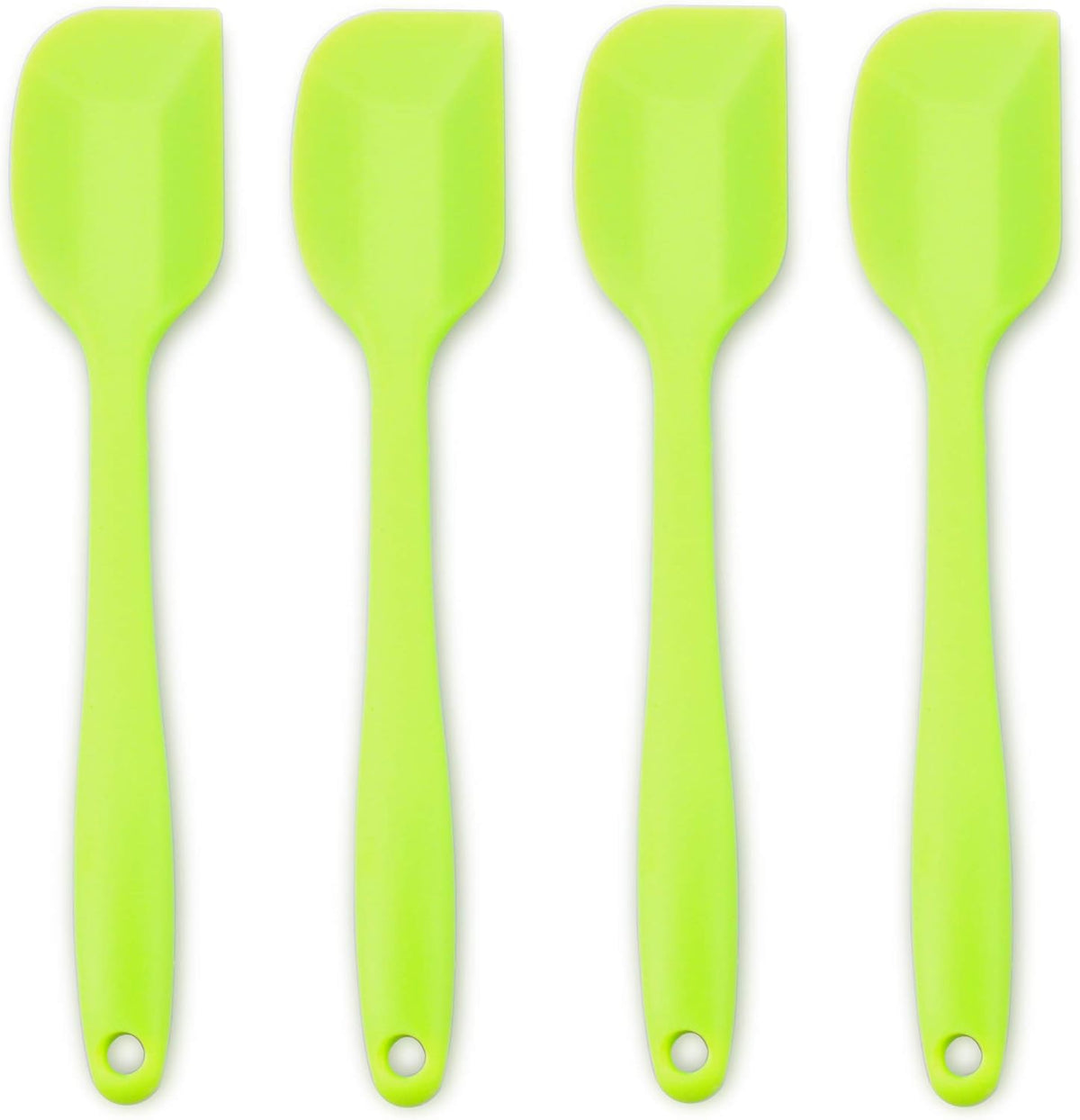 Silicone Spatula 4-piece Set,Heat-Resistant Spatulas,Non-stick Rubber Spatulas with Stainless Steel Core