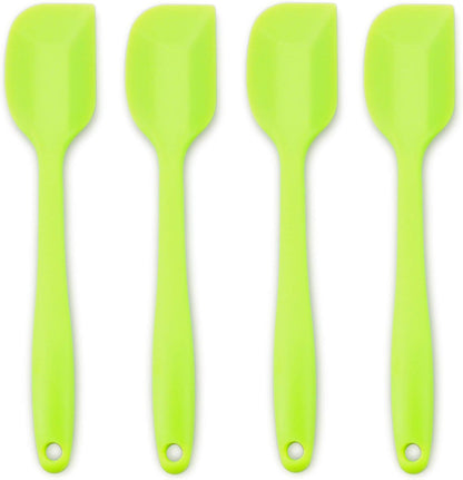 Silicone Spatula 4-piece Set,Heat-Resistant Spatulas,Non-stick Rubber Spatulas with Stainless Steel Core