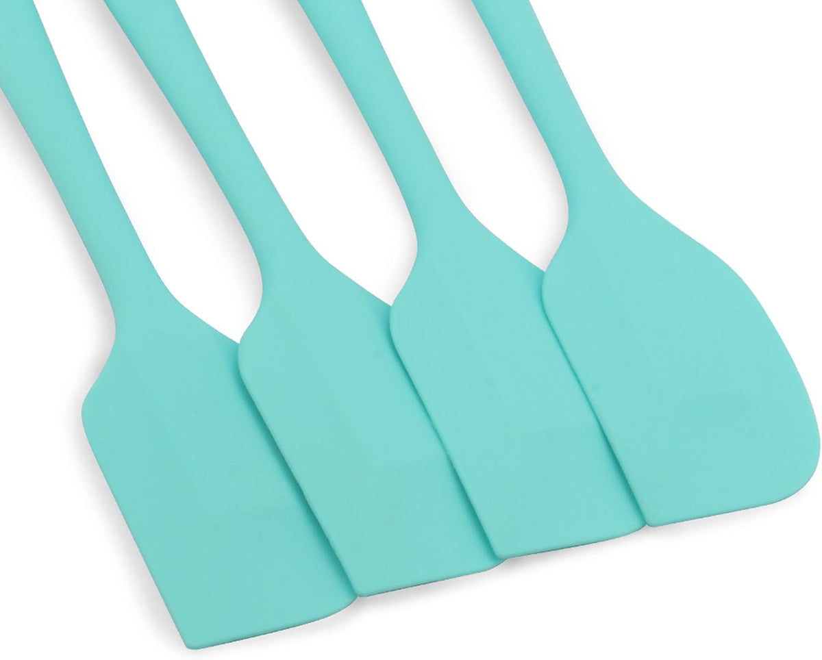 Silicone Spatula 4-piece Set,Heat-Resistant Spatulas,Non-stick Rubber Spatulas with Stainless Steel Core