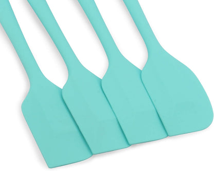 Silicone Spatula 4-piece Set,Heat-Resistant Spatulas,Non-stick Rubber Spatulas with Stainless Steel Core