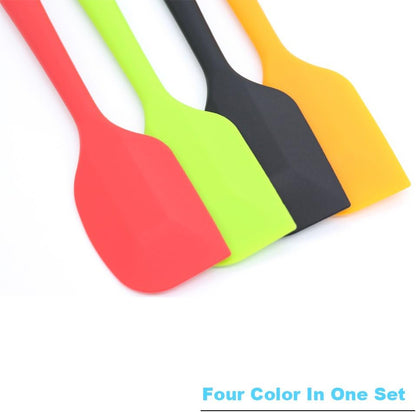 Silicone Spatula 4-piece Set,Heat-Resistant Spatulas,Non-stick Rubber Spatulas with Stainless Steel Core