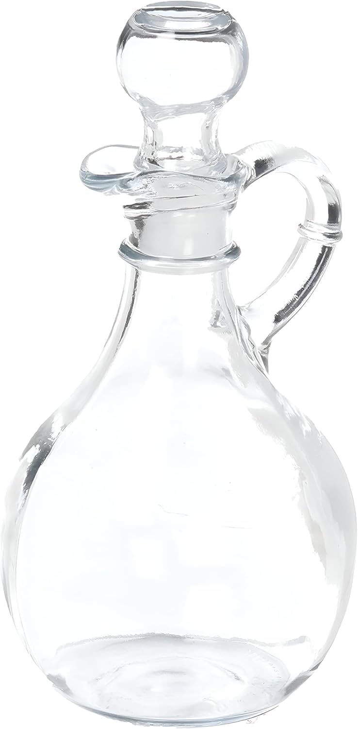 980R Presence Cruet With Stopper Oil Dispenser Oil Pitcher, Glass Olive Oil Dispenser Bottle with Stopper — 10oz / 300ml Durable Cruet for Olive Oil & Vinegar — Airtight Seal