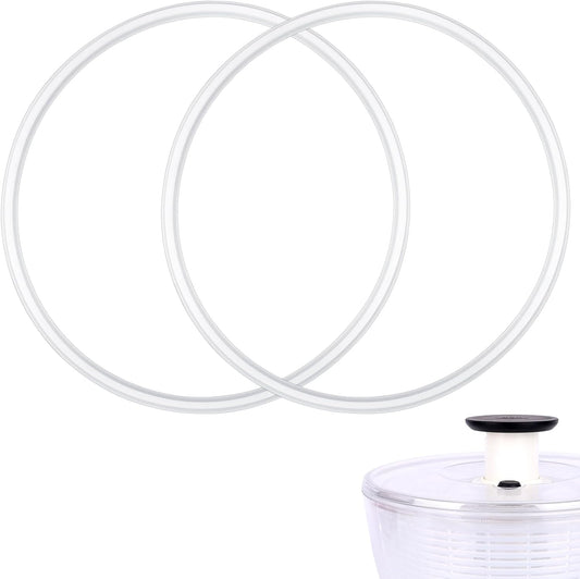 2 Pcs Salad Spinner Gaskets, Silicone BPA Free Replacement Gaskets Compatible with OXO Good Grips Salad Spinner Fruit Washer Vegetable Cleaner