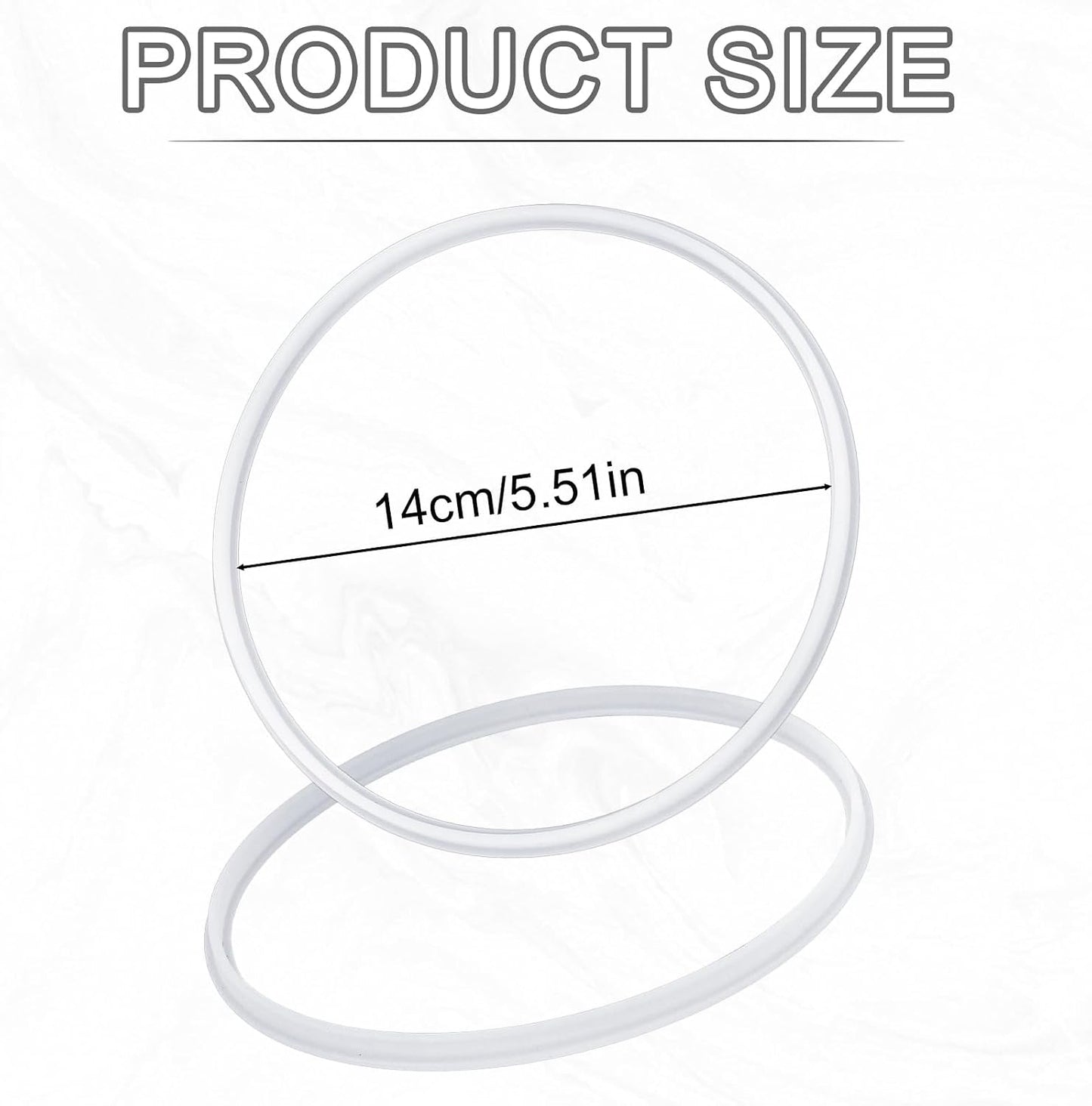 2 Pcs Salad Spinner Gaskets, Silicone BPA Free Replacement Gaskets Compatible with OXO Good Grips Salad Spinner Fruit Washer Vegetable Cleaner