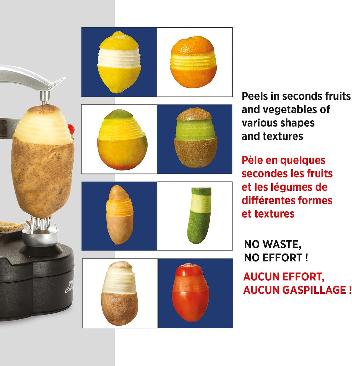 Rotato Express Electric Peeler for Potatoes, Fruits & Vegetables
