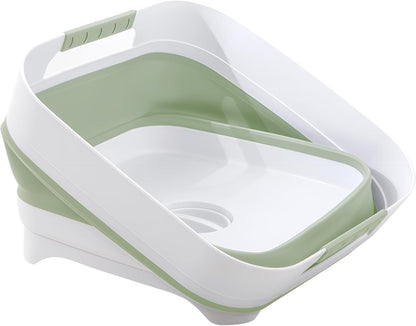 2.6 Gal/10L Collapsible Wash Basin with Drain Plug, Dish Tub
