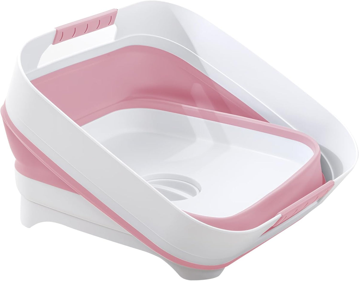 2.6 Gal/10L Collapsible Wash Basin with Drain Plug, Dish Tub