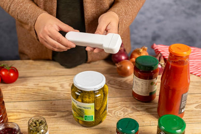 Compact Jar Opener – Easy Grip Adjustable Lid Remover for All Jar Sizes, Ergonomic & Arthritis-Friendly Kitchen Tool, Swiss-Engineered Design