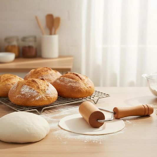 Small Rolling Pin, Pizza Dough Roller, Non Stick Wood Pastry Roller, Kitchen Wooden Rolling Pins for Baking Cooking Cookie Bread Tortilla Dumpling Fondant Clay (Style 2)